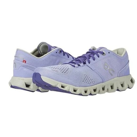On Cloud Shoes - On Cloud X Sneakers Lilac Lavendar Ice Purple Womens US 8 Running Walking Gym